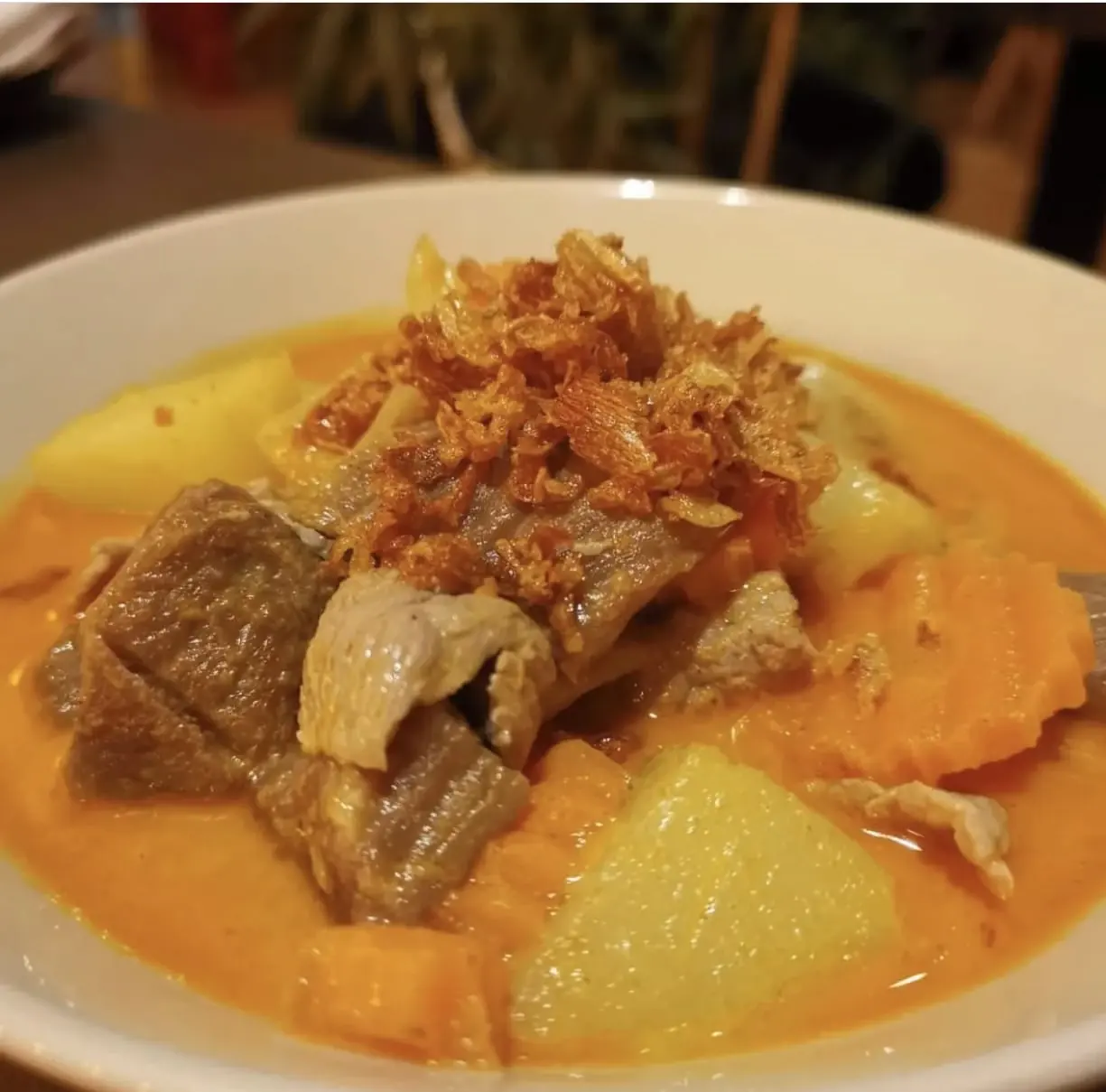 Curry massaman de ternera