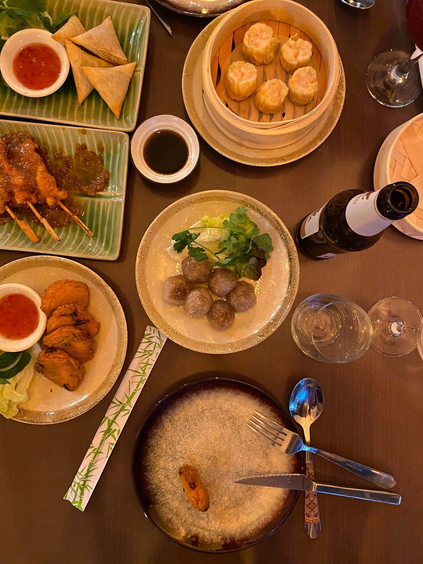 Dim sum, satay y entrantes para compartir
